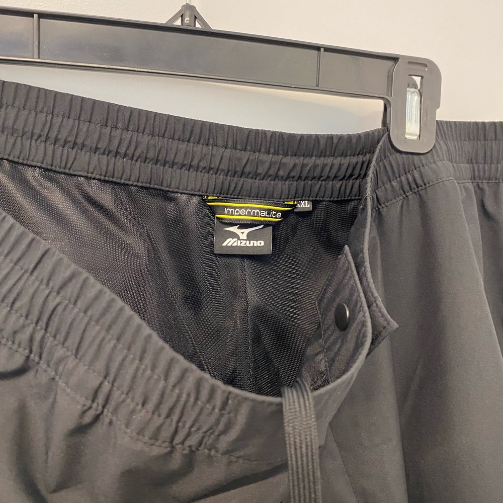 Mizuno Men’s Impermalite Waterproof Rain Performance Golf Pants Large Black